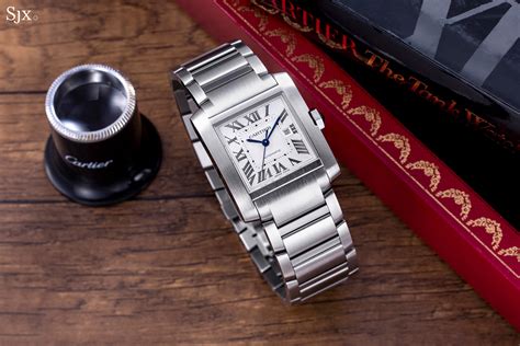 cartier tank francaise ladies diamond|cartier tank francaise men's large.